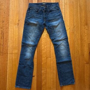 Lucky Brand Men's Straight 121 Blue Jeans